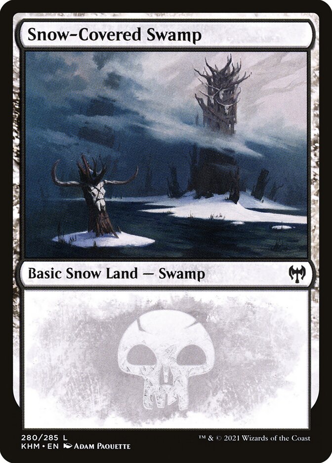 Snow-Covered Swamp (#280) - (Foil): Kaldheim