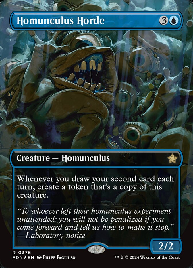 Homunculus Horde (Borderless) (Mana Foil) - (Foil): Foundations