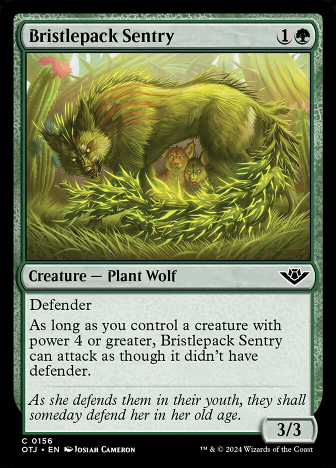 Bristlepack Sentry - (Foil): Outlaws of Thunder Junction