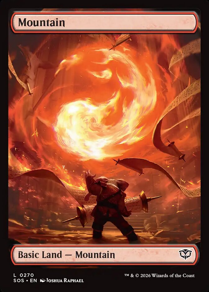 Mountain - (Foil): Secrets of Strixhaven