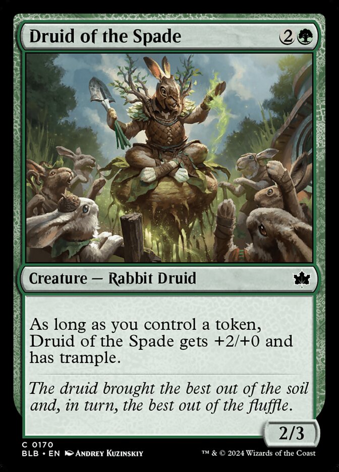 Druid of the Spade - (Foil): Bloomburrow