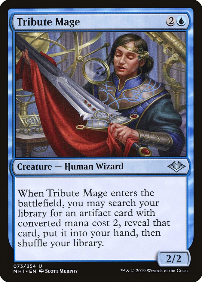 Tribute Mage - (Foil): Modern Horizons