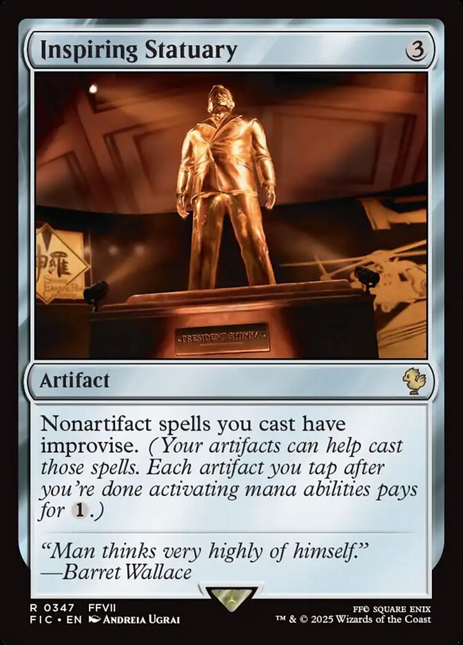 Inspiring Statuary (Surge Foil) - (Foil): Final Fantasy Commander