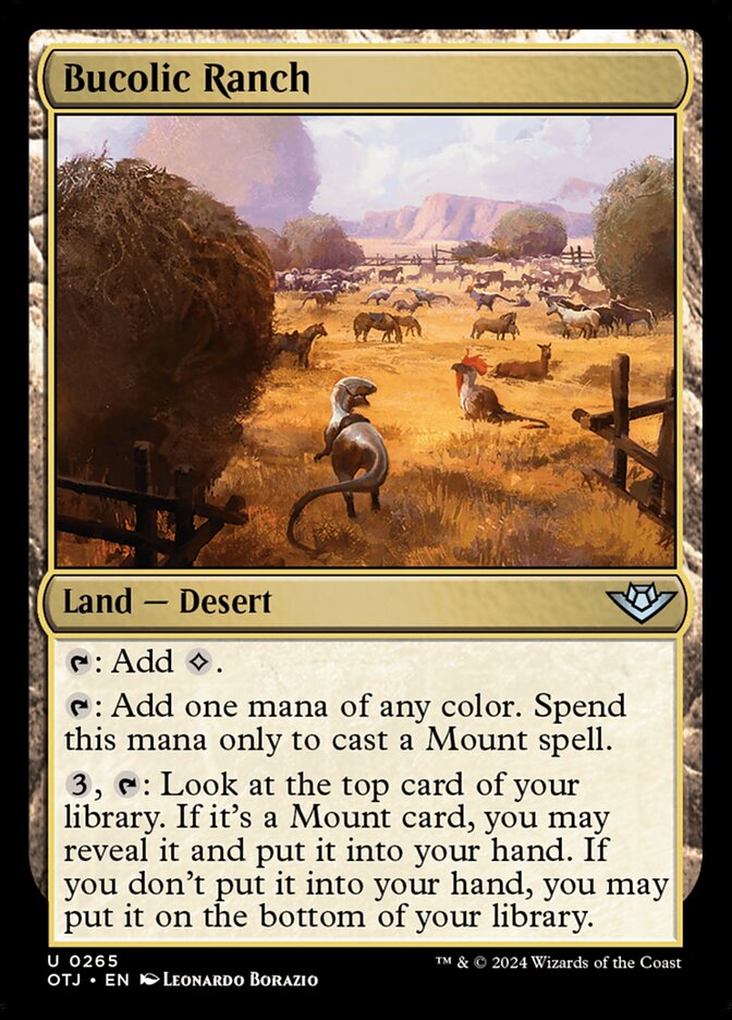 Bucolic Ranch - (Foil): Outlaws of Thunder Junction