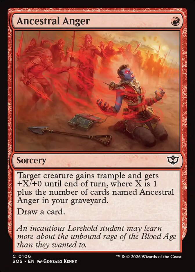Ancestral Anger - (Foil): Secrets of Strixhaven