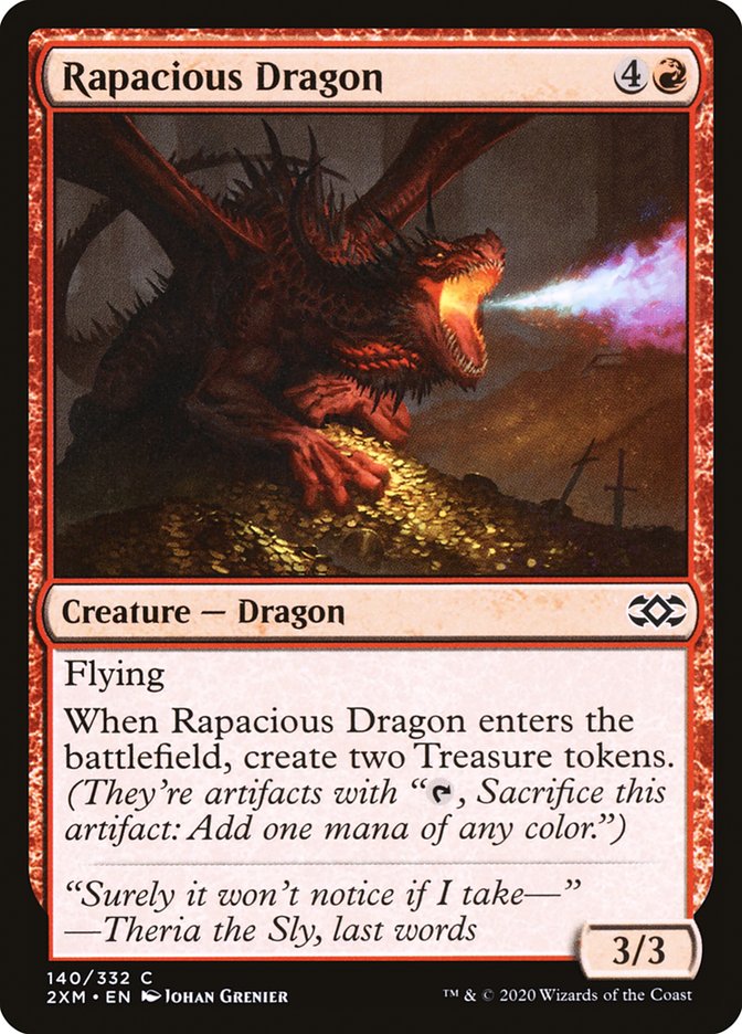 Rapacious Dragon - (Foil): Double Masters