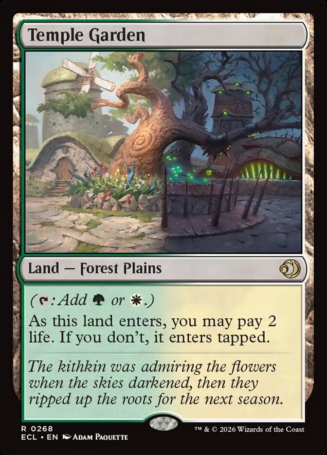 Temple Garden - (Foil): Lorwyn Eclipsed