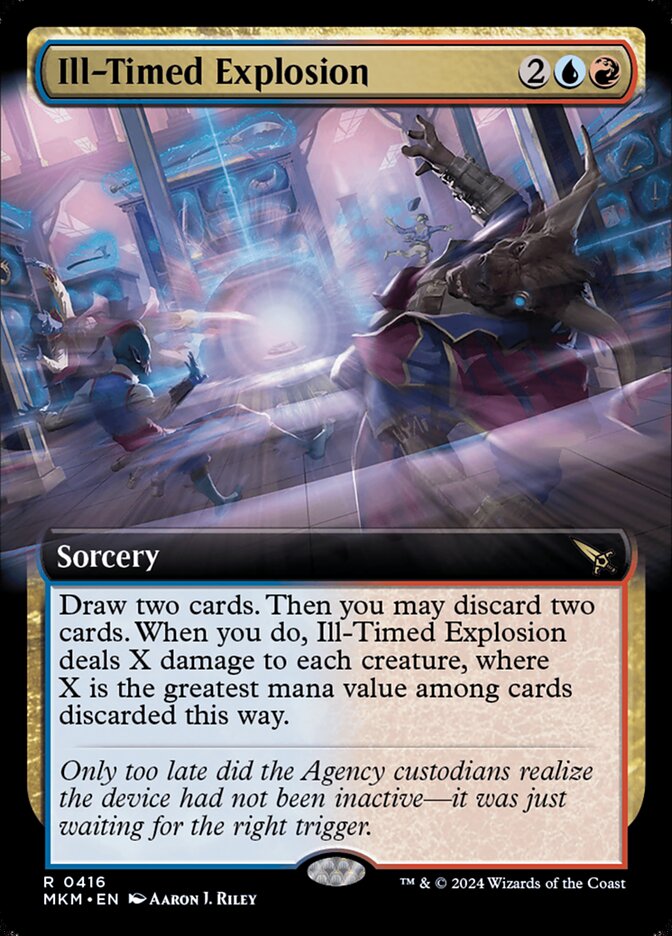 Ill-Timed Explosion (Extended Art) - (Foil): Murders at Karlov Manor