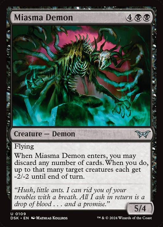 Miasma Demon - (Foil): Duskmourn: House of Horror