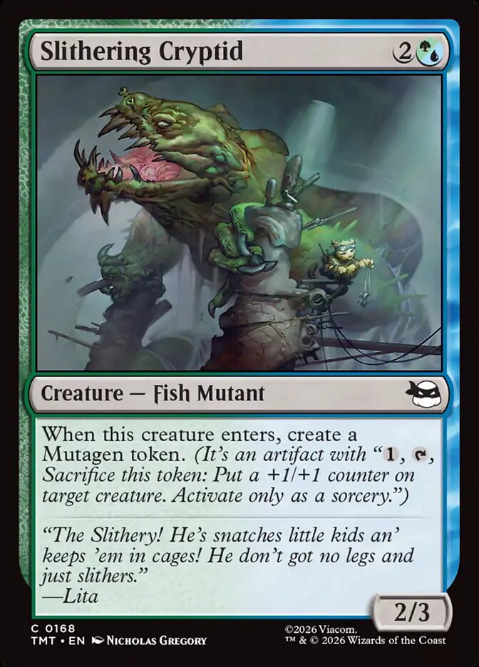 Slithering Cryptid - (Foil): Teenage Mutant Ninja Turtles