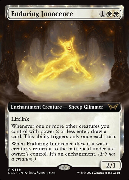 Enduring Innocence (Extended Art) - (Foil): Duskmourn: House of Horror