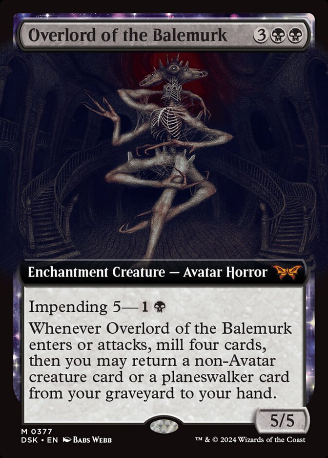 Overlord of the Balemurk (Extended Art): Duskmourn: House of Horror