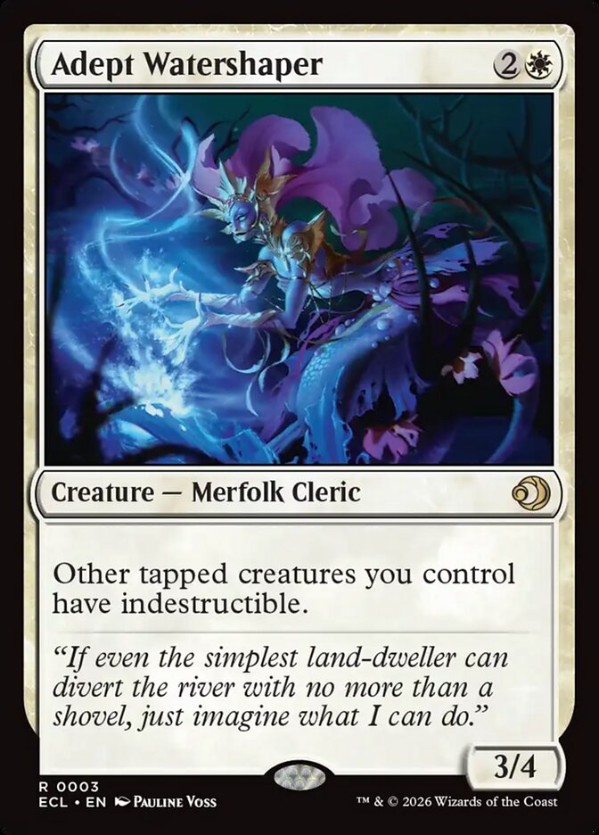 Adept Watershaper - (Foil): Lorwyn Eclipsed