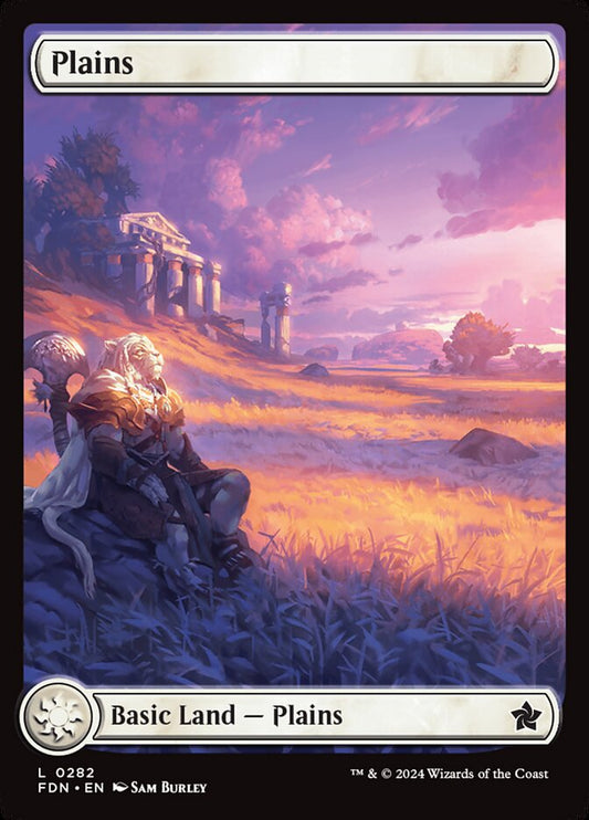 Plains (#282) (Full Art) - (Foil): Foundations