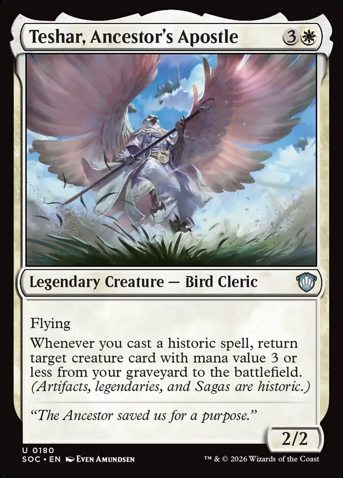 Teshar, Ancestor's Apostle: Secrets of Strixhaven Commander