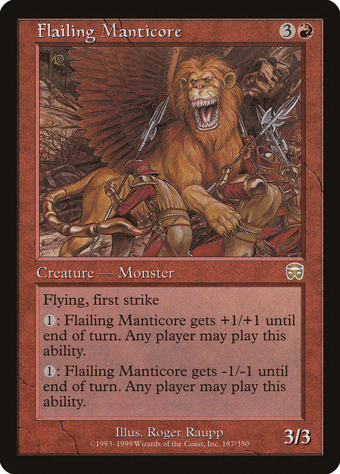 Flailing Manticore - (Foil): Mercadian Masques