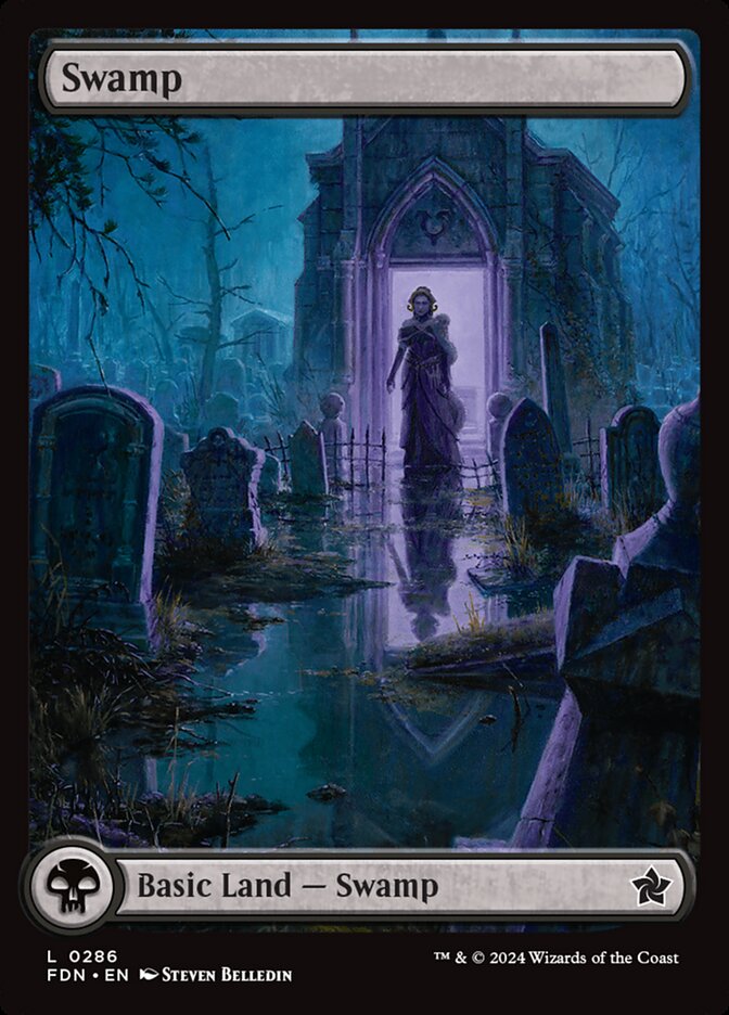 Swamp (#286) (Full Art): Foundations