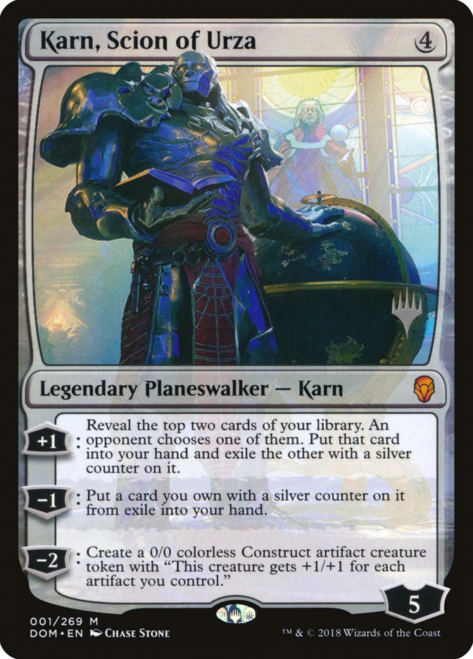 Karn, Scion of Urza (Promo Pack) (Dominaria) - (Foil): Dominaria Promos