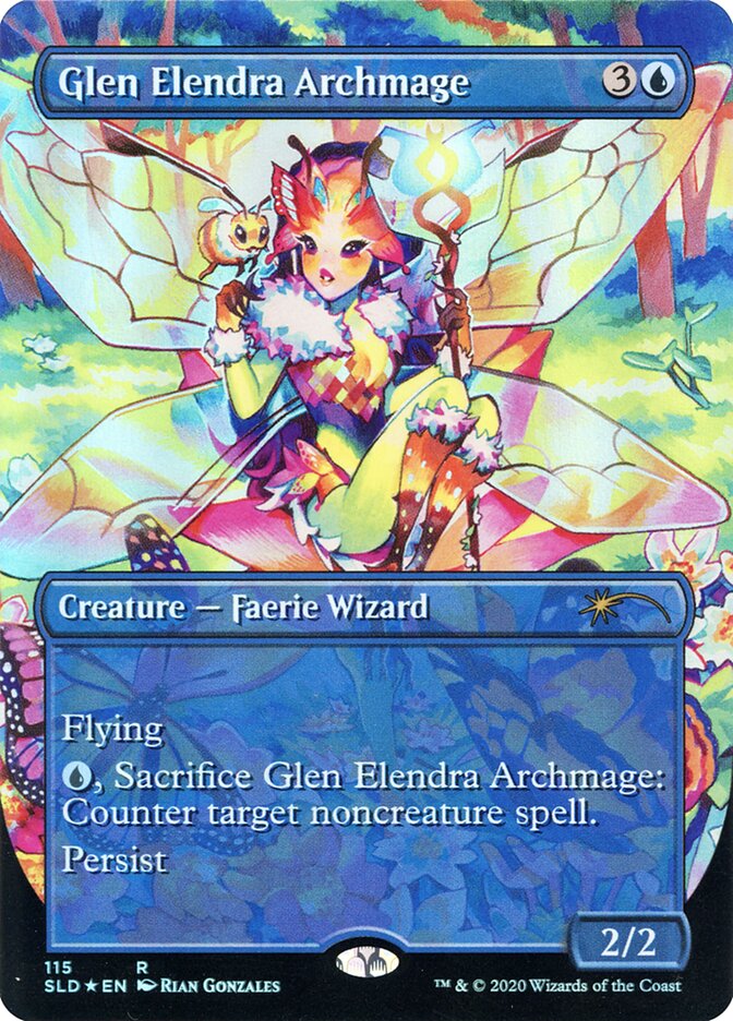 Glen Elendra Archmage (Secret Lair) (#115) (Borderless) - (Foil)