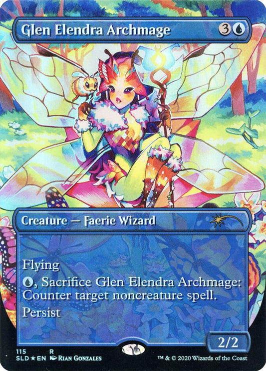 Glen Elendra Archmage (Secret Lair) (#115) (Borderless) - (Foil)