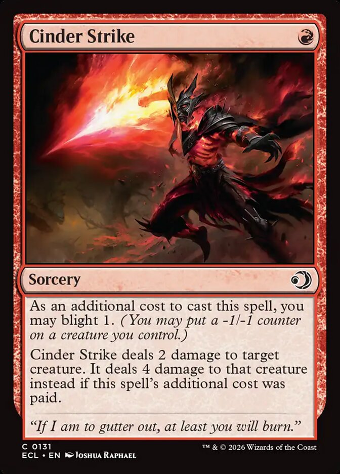 Cinder Strike - (Foil): Lorwyn Eclipsed