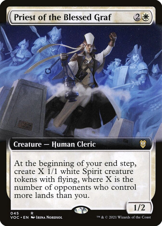 Priest of the Blessed Graf (Extended Art): Crimson Vow Commander