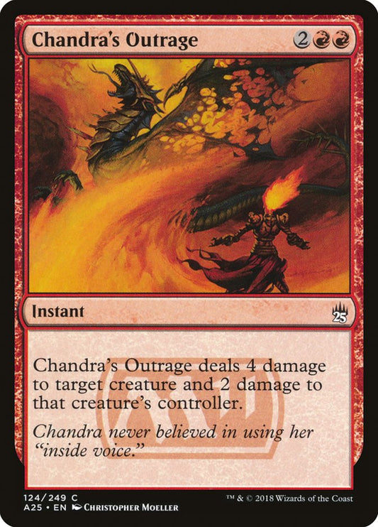 Chandra's Outrage - (Foil): Masters 25