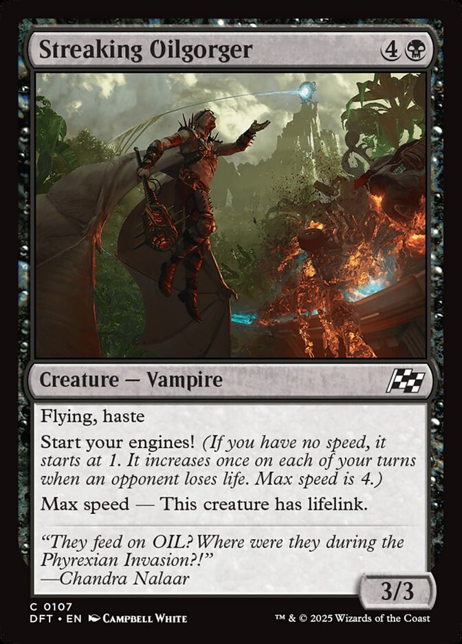 Streaking Oilgorger - (Foil): Aetherdrift