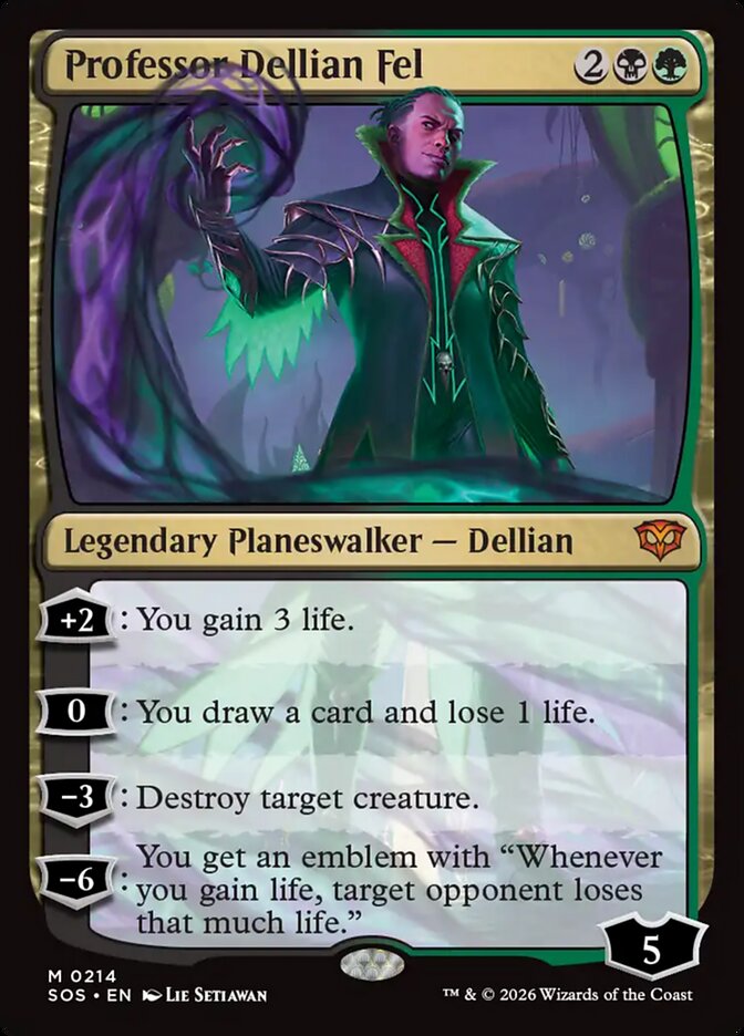 Professor Dellian Fel - (Foil): Secrets of Strixhaven