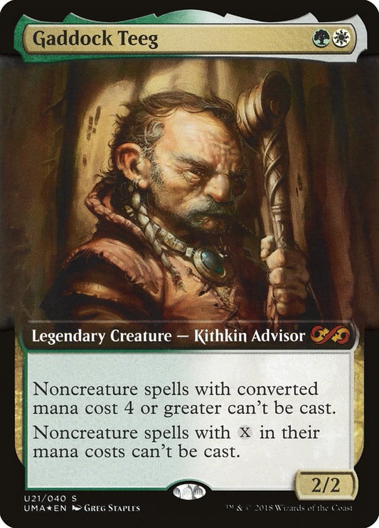 Gaddock Teeg - (Foil): Ultimate Box Topper