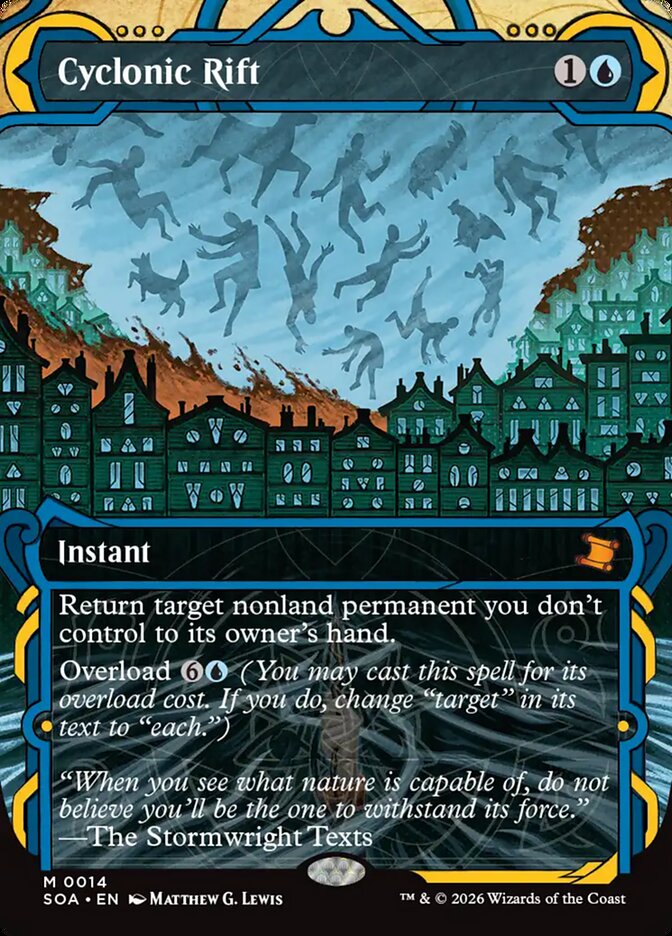Cyclonic Rift - (Foil): Secrets of Strixhaven Mystical Archive
