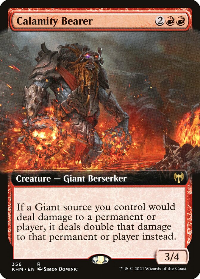 Calamity Bearer (Extended Art): Kaldheim