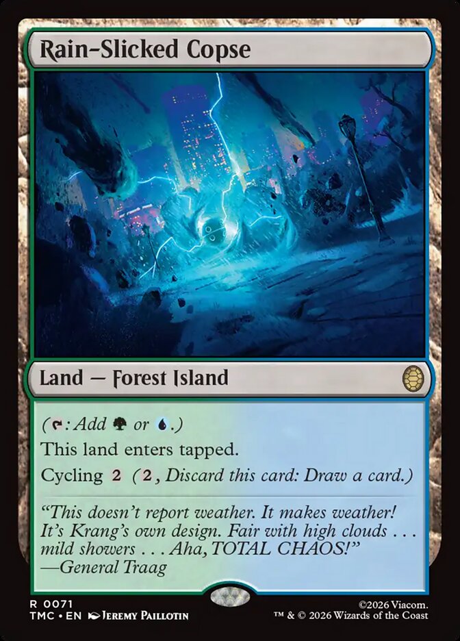 Rain-Slicked Copse - (Foil): Teenage Mutant Ninja Turtles Eternal