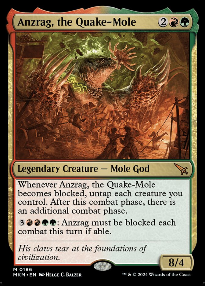 Anzrag, the Quake-Mole - (Foil): Murders at Karlov Manor