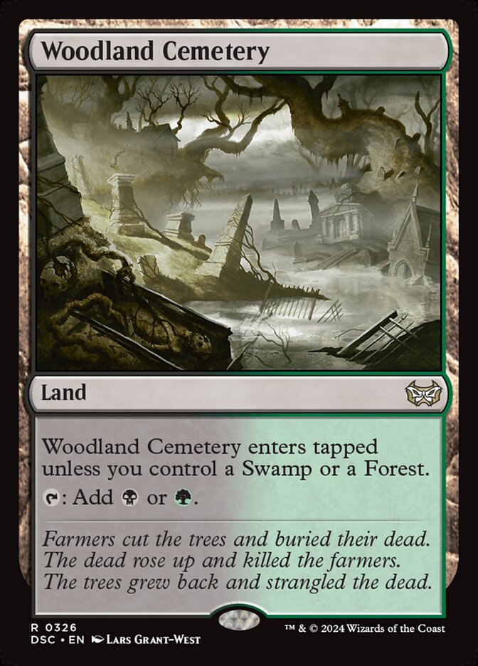 Woodland Cemetery: Duskmourn: House of Horror Commander