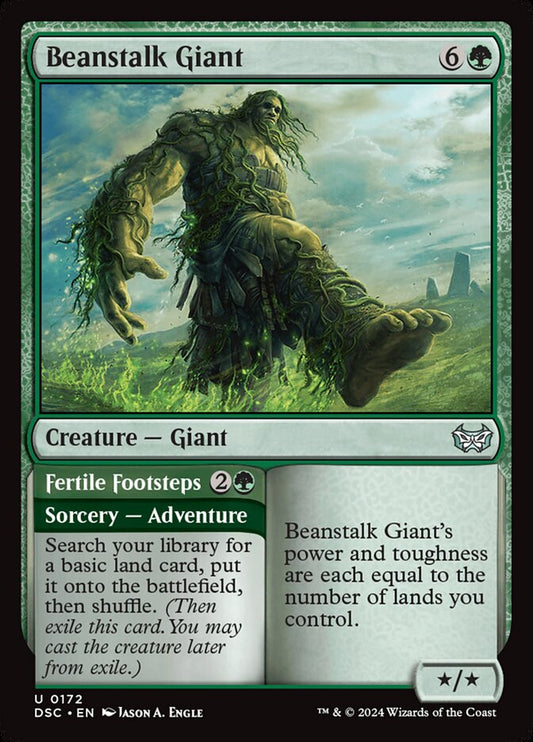 Beanstalk Giant // Fertile Footsteps: Duskmourn: House of Horror Commander