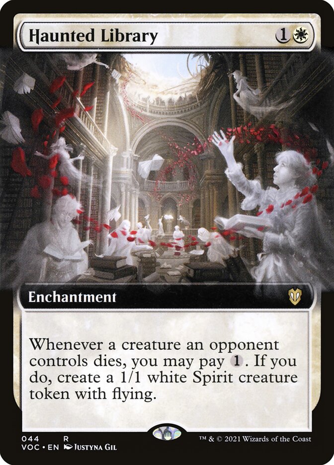 Haunted Library (Extended Art): Crimson Vow Commander