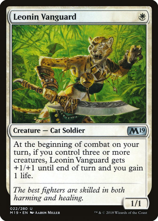 Leonin Vanguard - (Foil): Core Set 2019