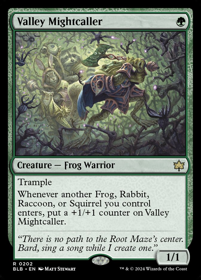 Valley Mightcaller - (Foil): Bloomburrow