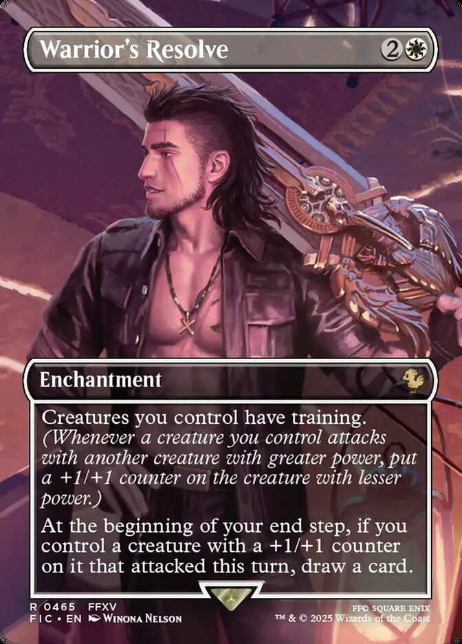 Warrior's Resolve - (Foil): Final Fantasy Commander