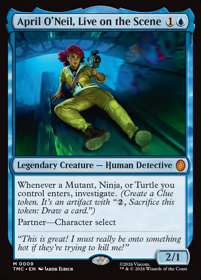 April O'Neil, Live on the Scene - (Foil): Teenage Mutant Ninja Turtles Eternal
