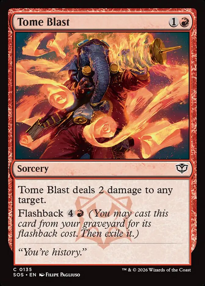 Tome Blast - (Foil): Secrets of Strixhaven