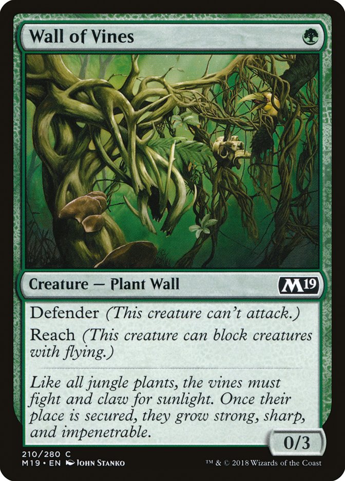 Wall of Vines - (Foil): Core Set 2019