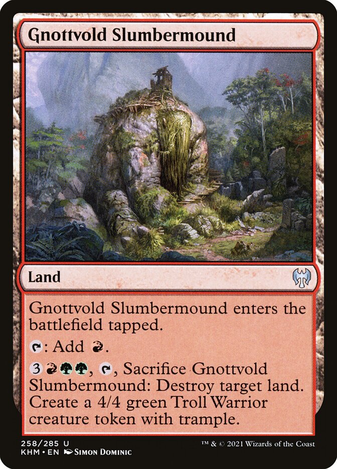 Gnottvold Slumbermound - (Foil): Kaldheim