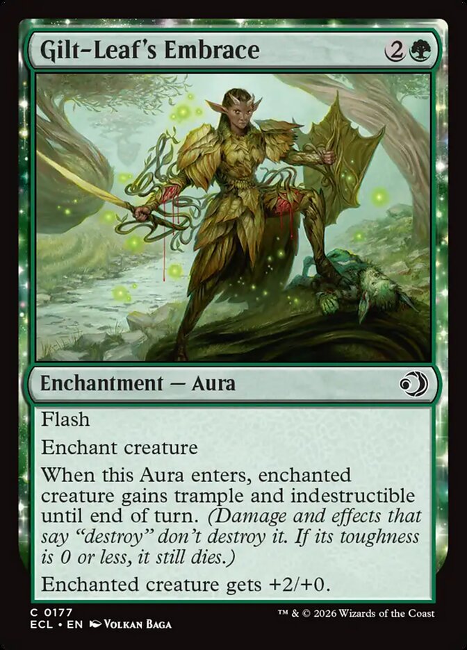 Gilt-Leaf's Embrace - (Foil): Lorwyn Eclipsed