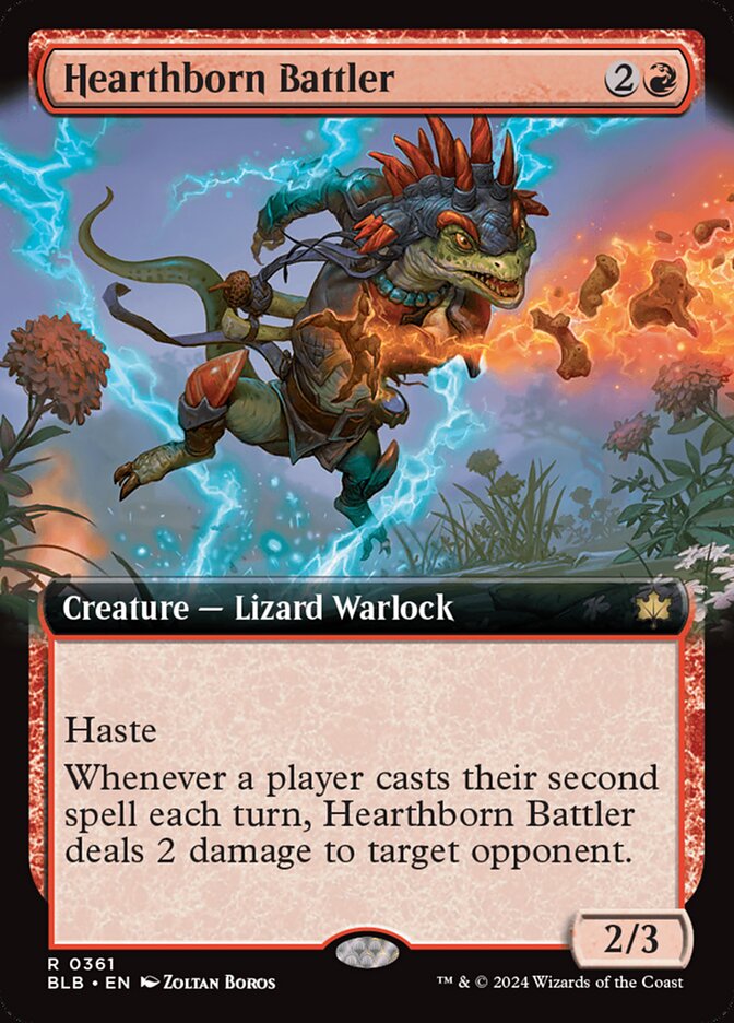 Hearthborn Battler (Extended Art) - (Foil): Bloomburrow