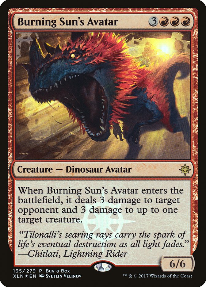 Burning Sun's Avatar (Buy-a-Box) - (Foil): Ixalan Promos
