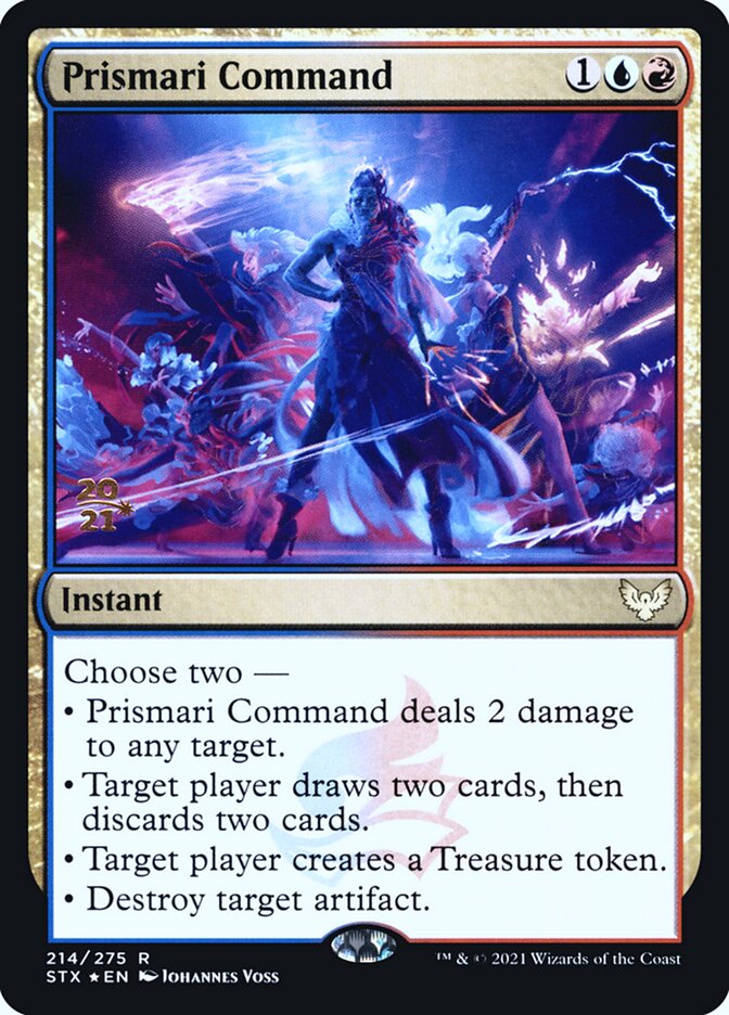 Prismari Command (Prerelease) (Strixhaven: School of Mages) - (Foil): Strixhaven: School of Mages Promos