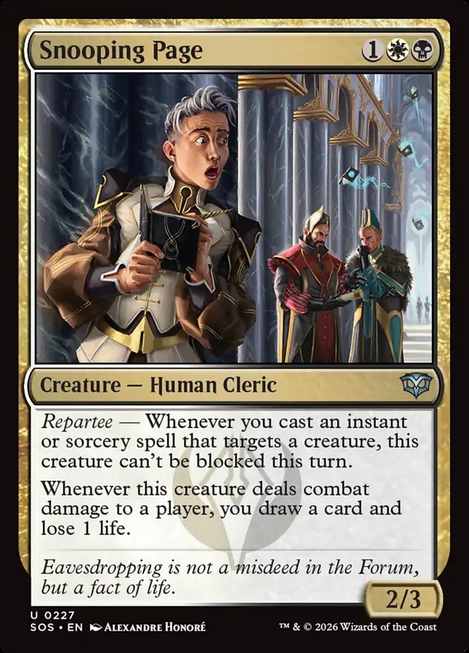Snooping Page - (Foil): Secrets of Strixhaven