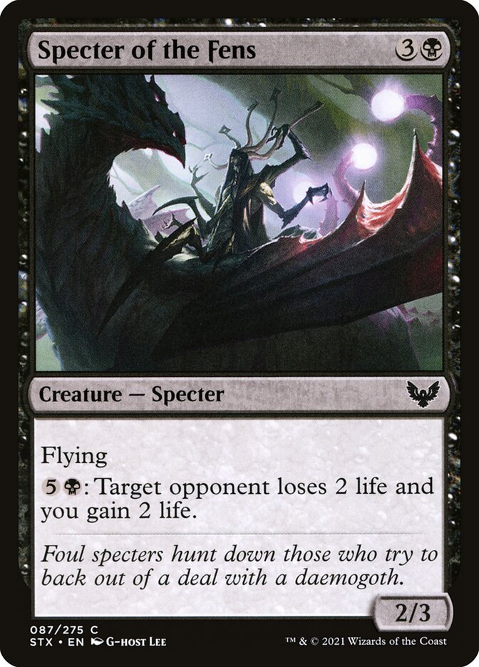 Specter of the Fens - (Foil): Strixhaven: School of Mages